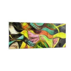 Quadro su vetro - Il movimento è vita - 100x40 cm