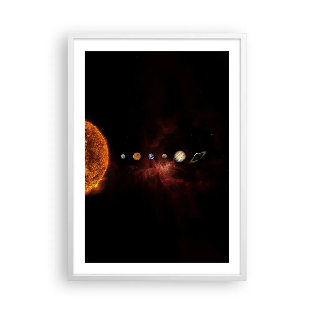 Poster in cornice bianca - Il nostro vicinato - 50x70 cm