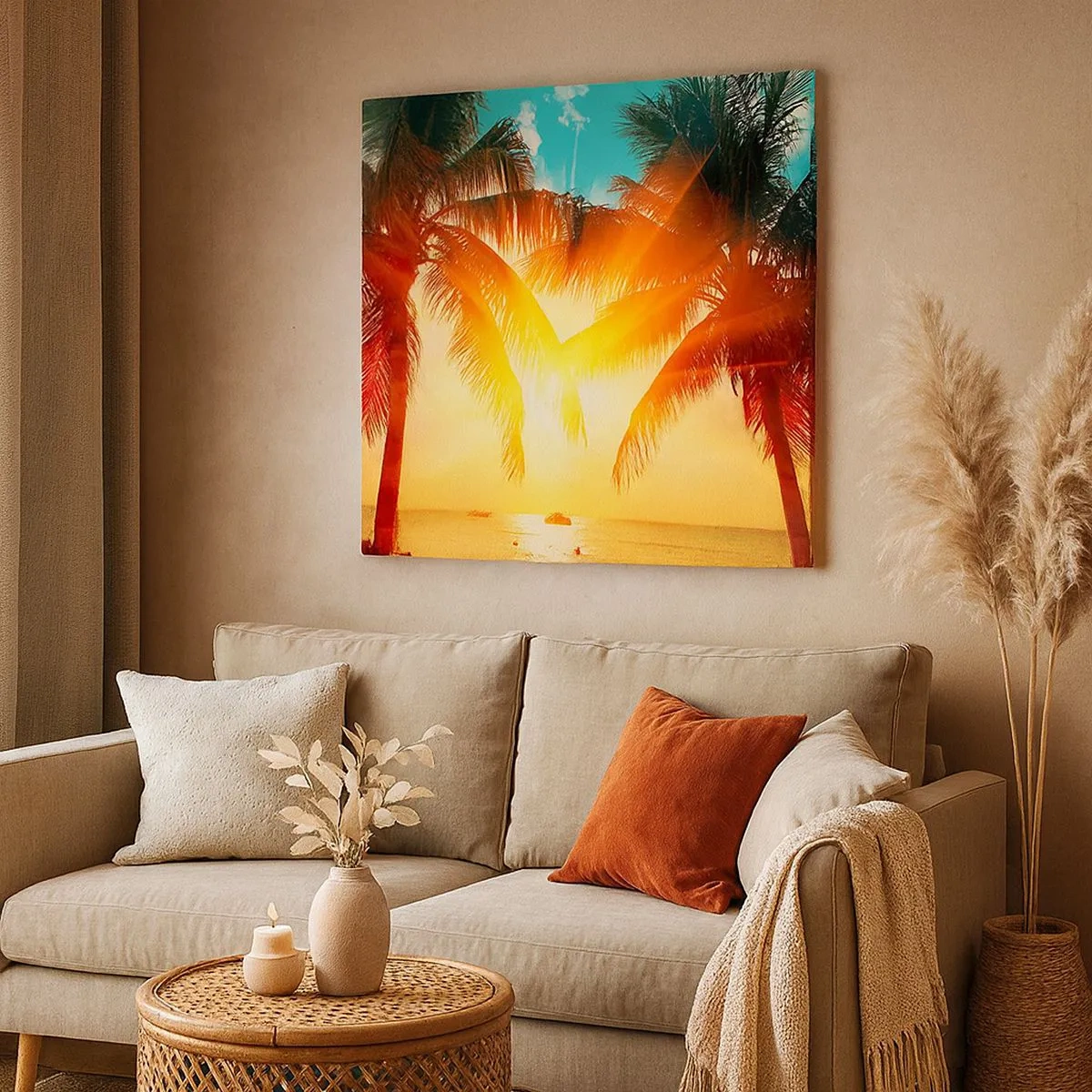 Quadro su tela - Stampe su Tela - Coppia esotica - 30x30 cm