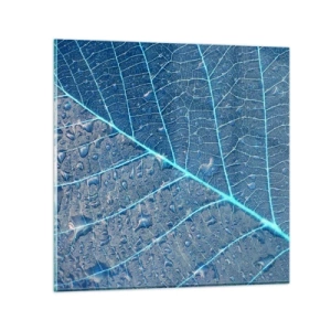 Quadro su vetro - Vita nel blu - 30x30 cm