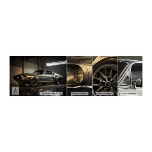 Campione di Fotomurale Premium Canvas - Ritorno al passato - Auto sportiva, retrò, Classico - 100x30 cm