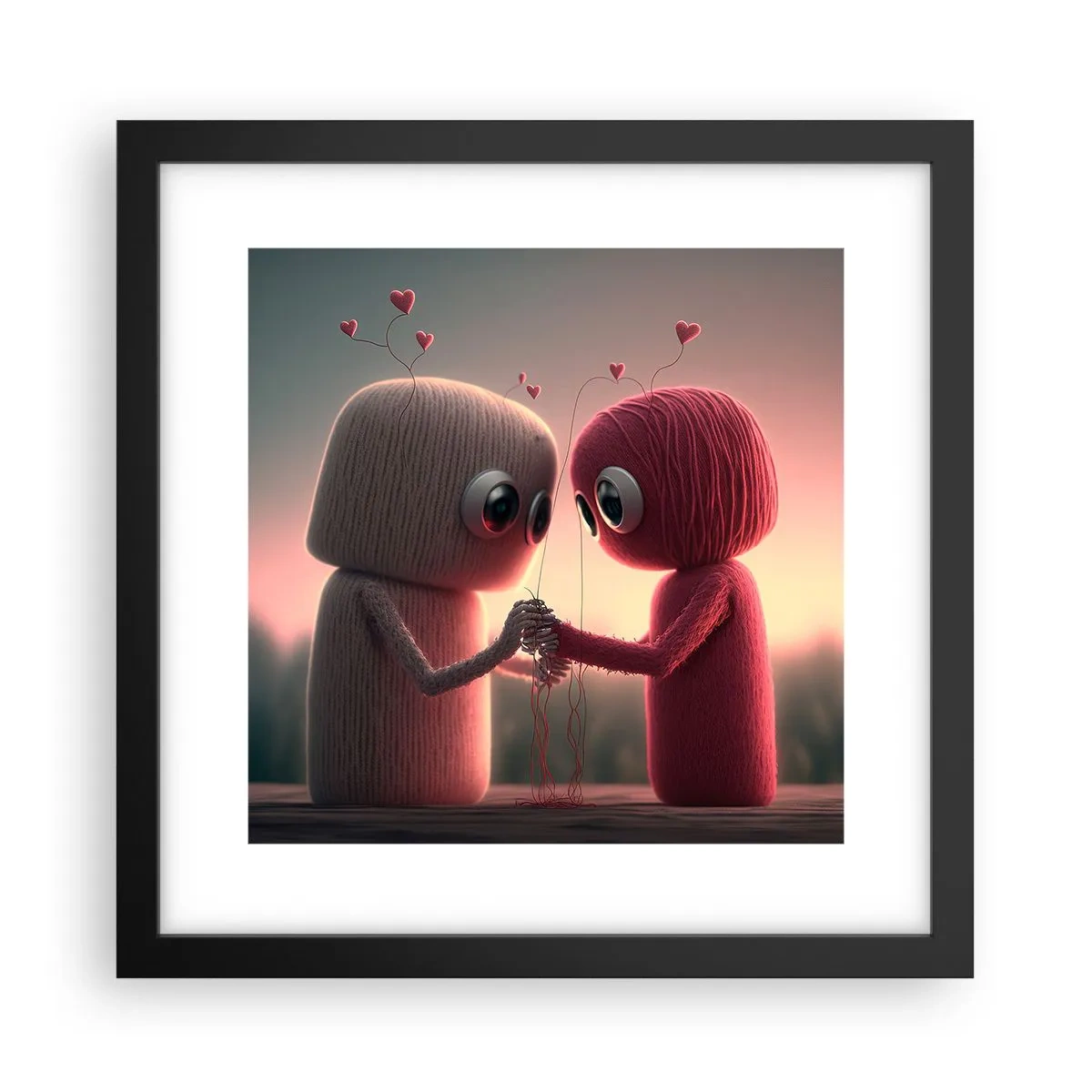 Poster in cornice nera - Ognuno ha diritto ad amare - 30x30 cm