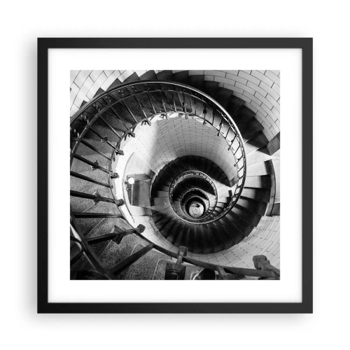 Poster in cornice nera - Ancora più in alto - 40x40 cm