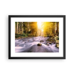 Poster in cornice nera - Malachite in cornice oro-argento - 40x30 cm