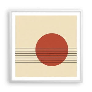 Poster in cornice bianca - Nel cerchio e oltre - 60x60 cm