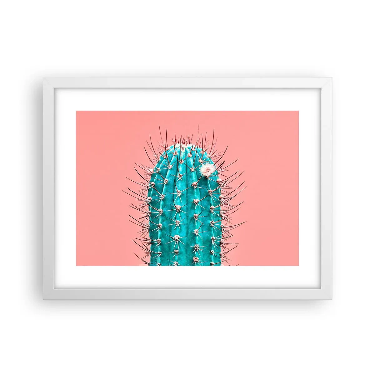 Poster in cornice bianca - Stai attento - 40x30 cm