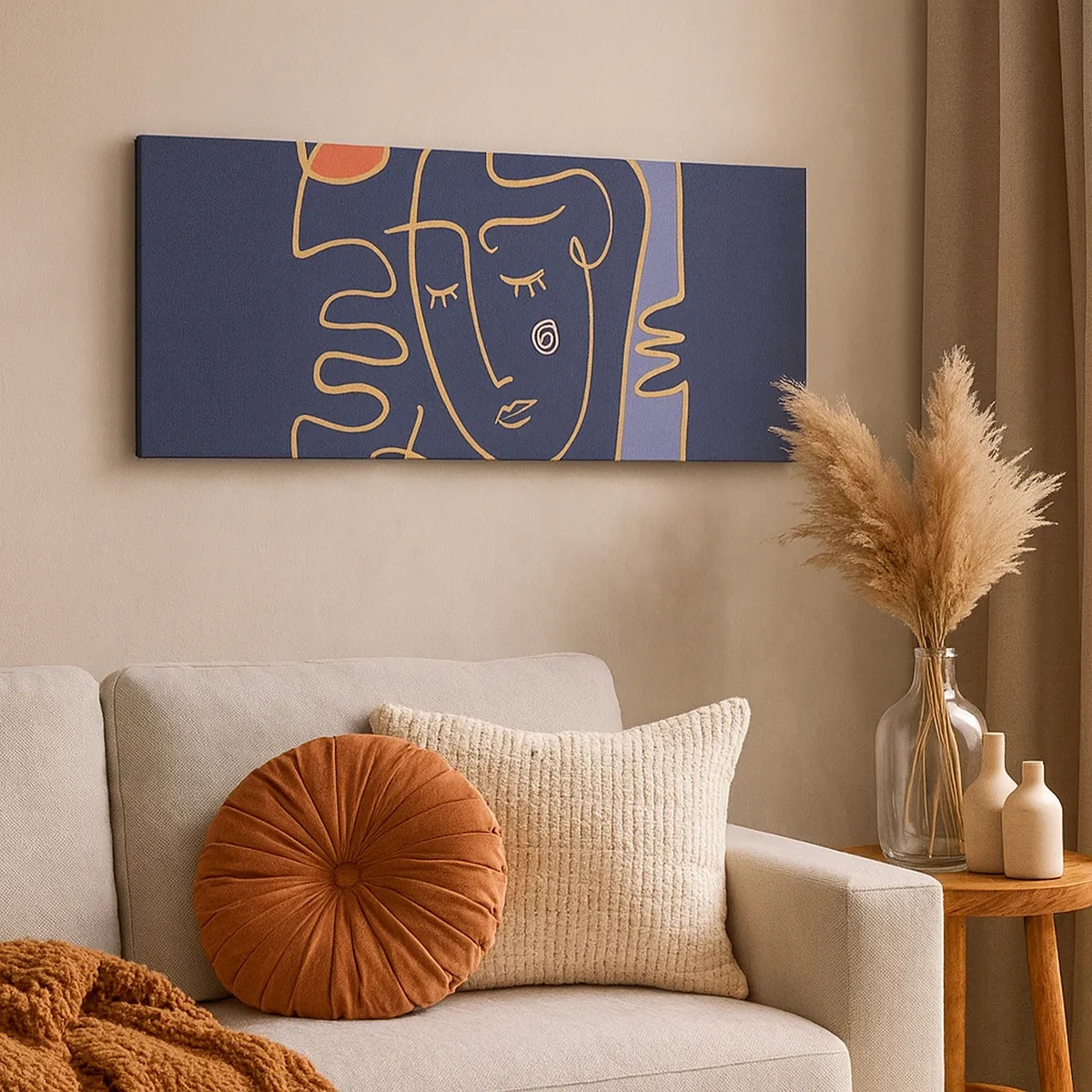 Quadro su tela - Stampe su Tela - Pensierosa - 30x30 cm