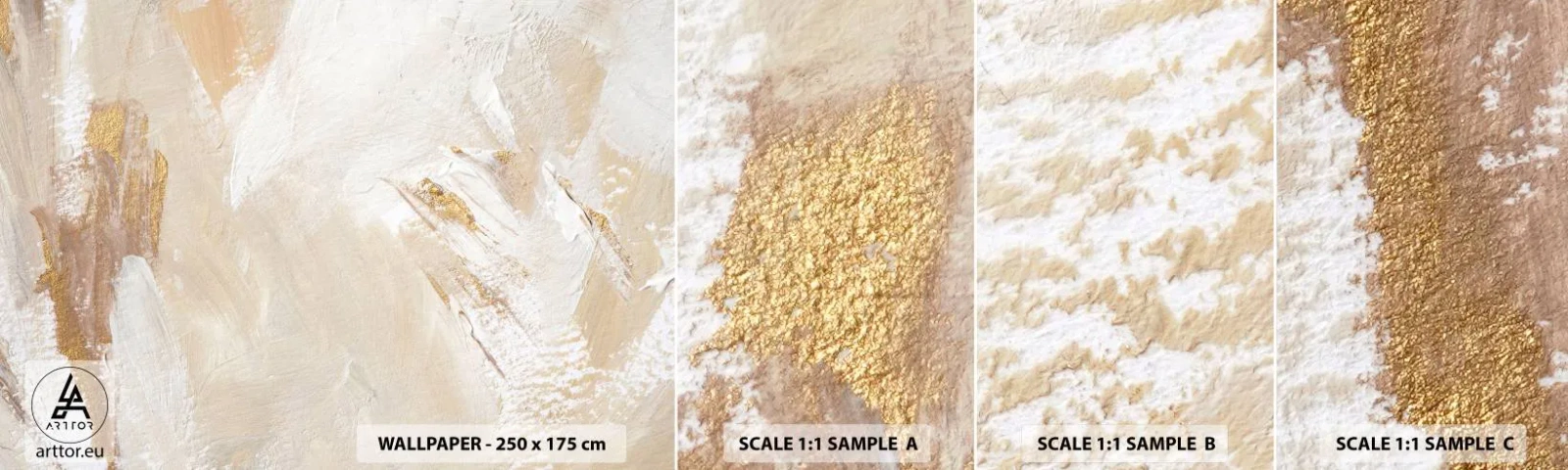 Campione di Fotomurale Adesivo Deluxe Sticker - Composizione pastello - Minimalista, Luminoso, Pezzo - 100x30 cm