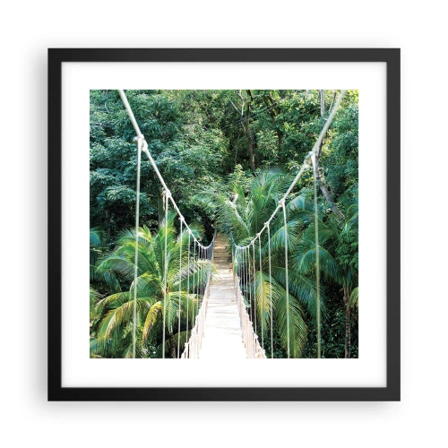 Poster in cornice nera - Welcome to the jungle! - 40x40 cm