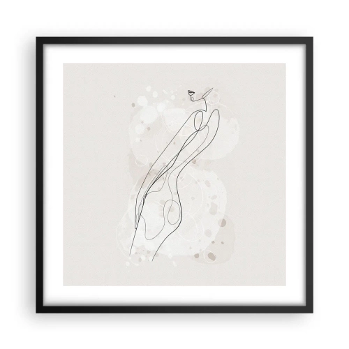 Poster in cornice nera - Errando con lo sguardo - 50x50 cm