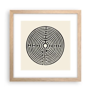 Poster in cornice rovere chiaro - Ordine misterioso - 30x30 cm