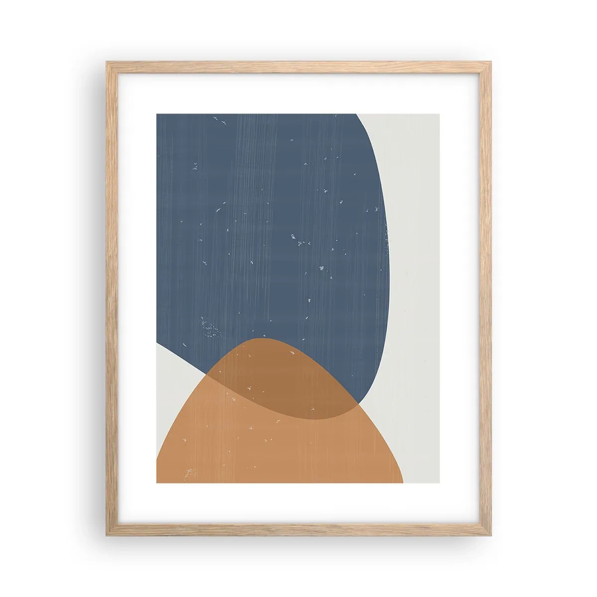 Poster in cornice rovere chiaro - Ovali e influenze - 40x50 cm