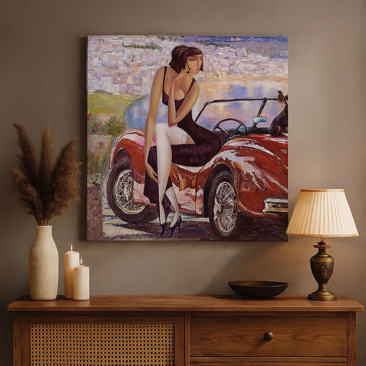 Quadro su tela - Stampe su Tela - Estate? Solo sulla Riviera - 30x30 cm