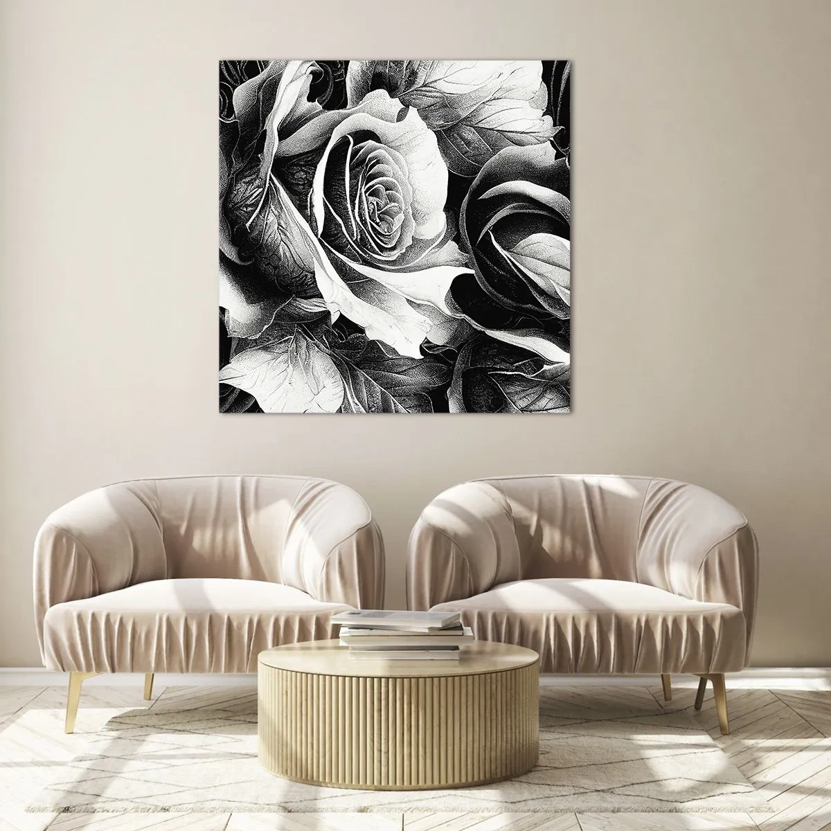 Quadro su vetro - Sempre regina - 70x70 cm