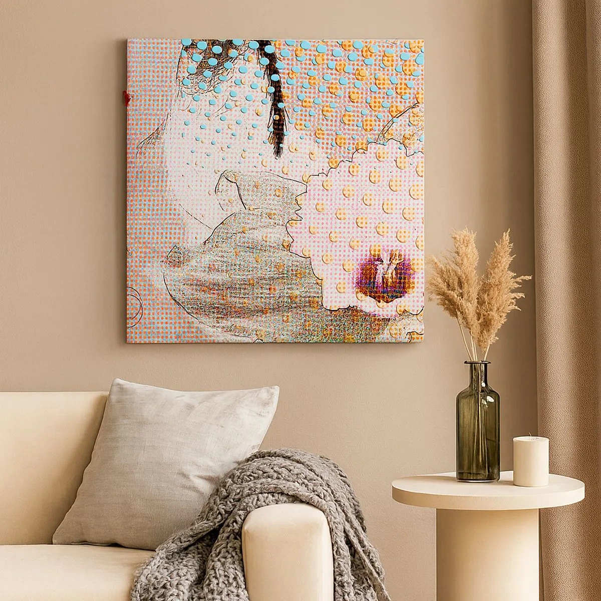 Quadro su tela - Stampe su Tela - Eroina dei fumetti - 30x30 cm