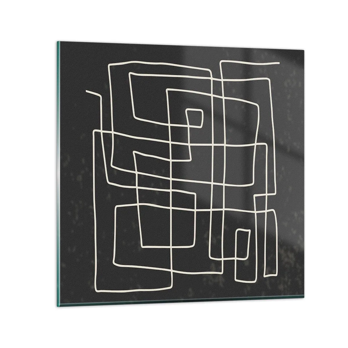 Quadro su vetro - Non è così semplice - 70x70 cm