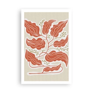 Poster - Folklore color corallo - 61x91 cm