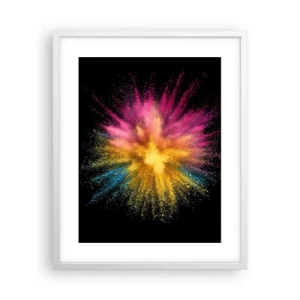 Poster in cornice bianca - La nascita dei colori - 40x50 cm