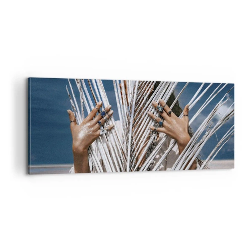 Quadro su tela - Stampe su Tela - La ragazza dello sciamano? - 100x40 cm