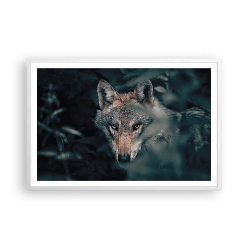 Poster in cornice bianca - Cacciatore - 91x61 cm