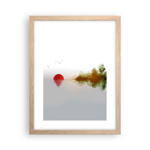 Poster in cornice rovere chiaro - Promessa di pace - 30x40 cm