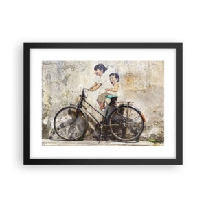 Poster in cornice nera - Vero o falso? - 40x30 cm