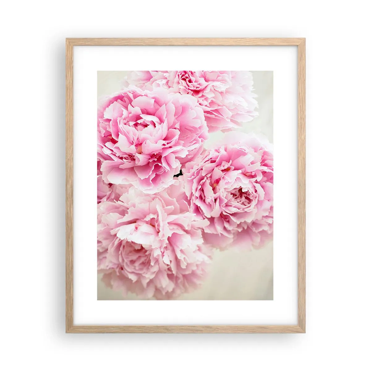 Poster in cornice rovere chiaro - Nel fasto rosa - 40x50 cm