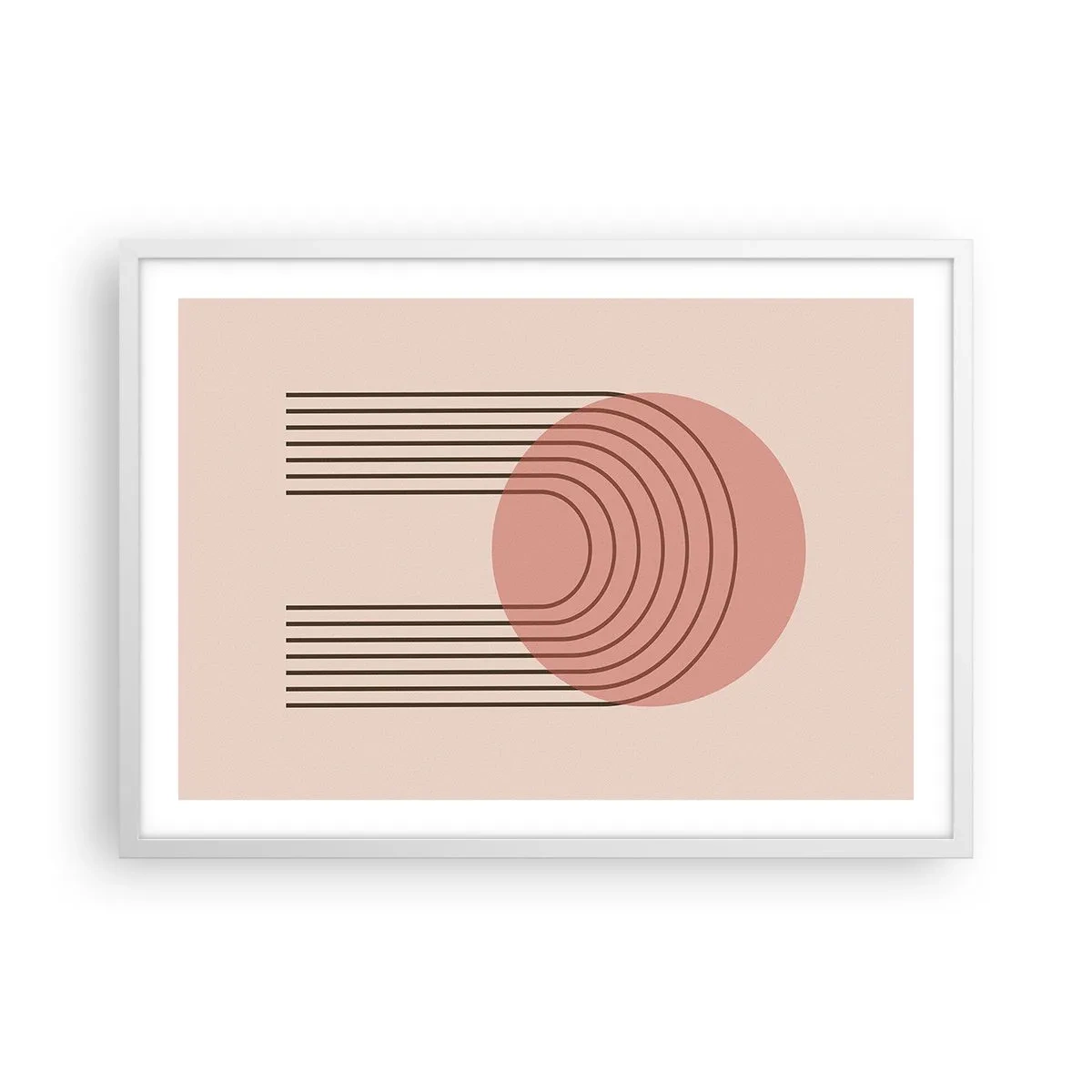 Poster in cornice bianca - Attrazione irresistibile - 70x50 cm