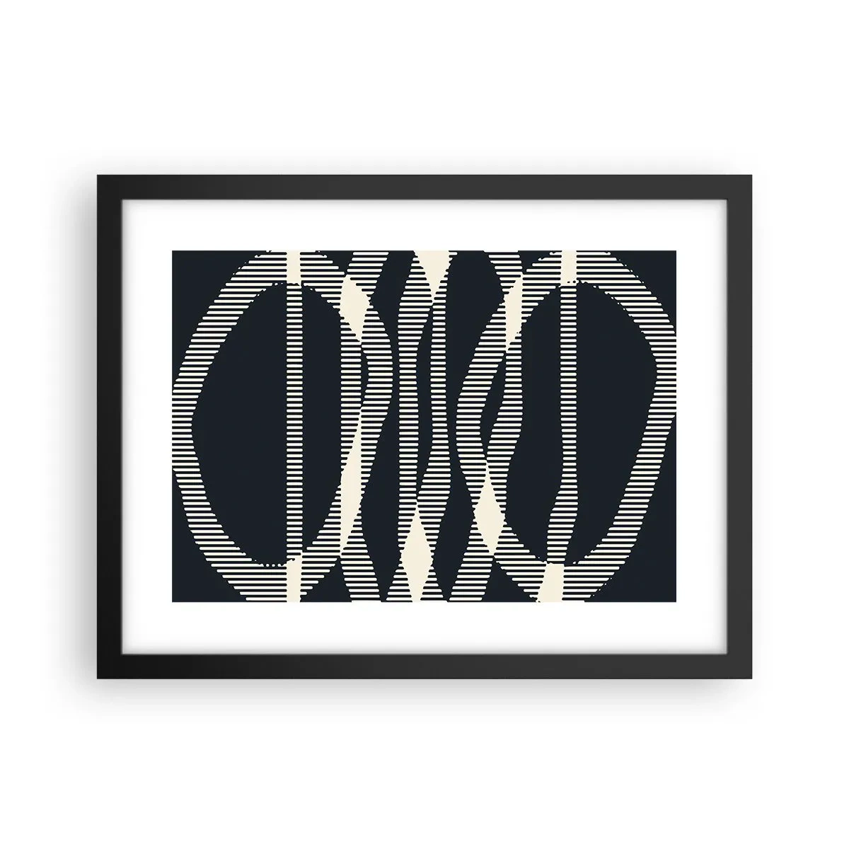 Poster in cornice nera - Tentativo di rompere l'oscurità - 40x30 cm