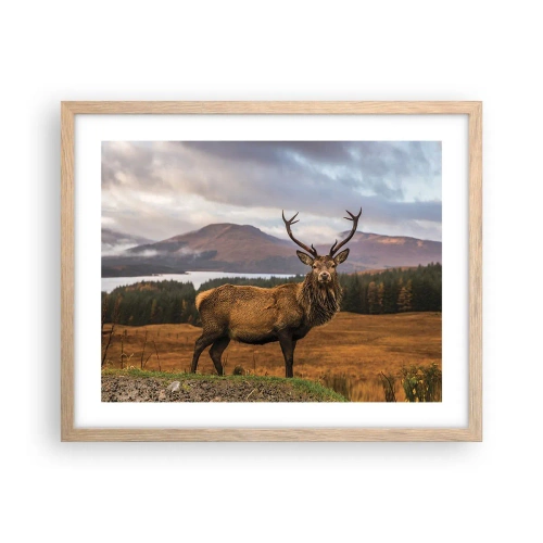 Poster in cornice rovere chiaro - Maestà della natura - 50x40 cm