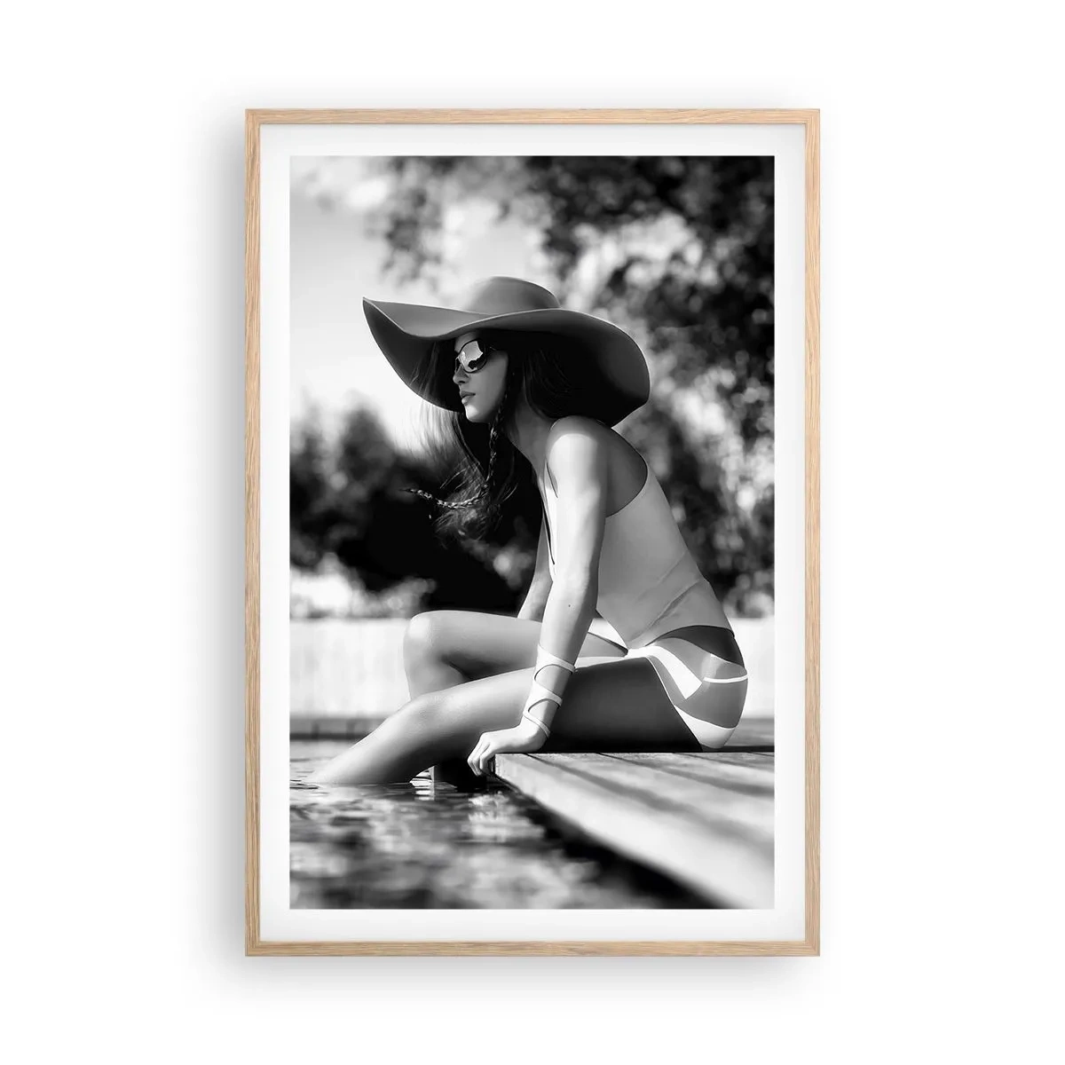 Poster in cornice rovere chiaro - Sogno estivo - 61x91 cm