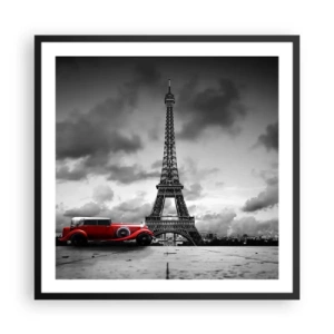 Poster in cornice nera - Non molto tempo fa a Parigi - 60x60 cm