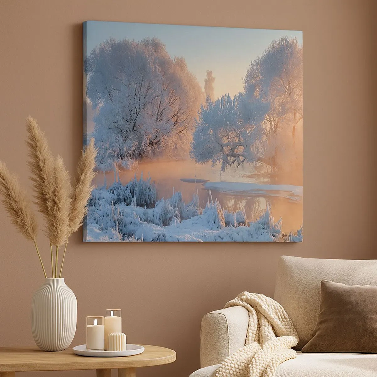 Quadro su tela - Stampe su Tela - Tutto brilla al sole nel cristallo - 30x30 cm