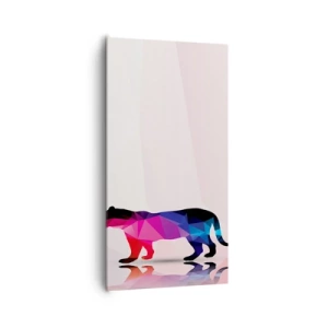 Quadro su tela - Stampe su Tela - La pantera di diamante - 65x120 cm