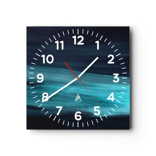 Orologio da parete - Orologio in Vetro - Seguendo la corrente - 40x40 cm