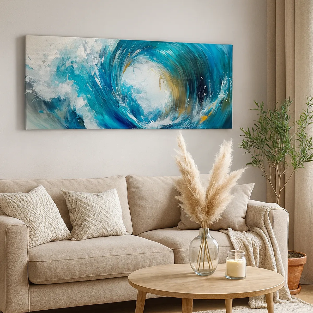 Quadro su tela - Stampe su Tela - Portale marino - 30x30 cm