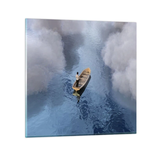 Quadro su vetro - Vita - viaggio - incertezza - 70x70 cm