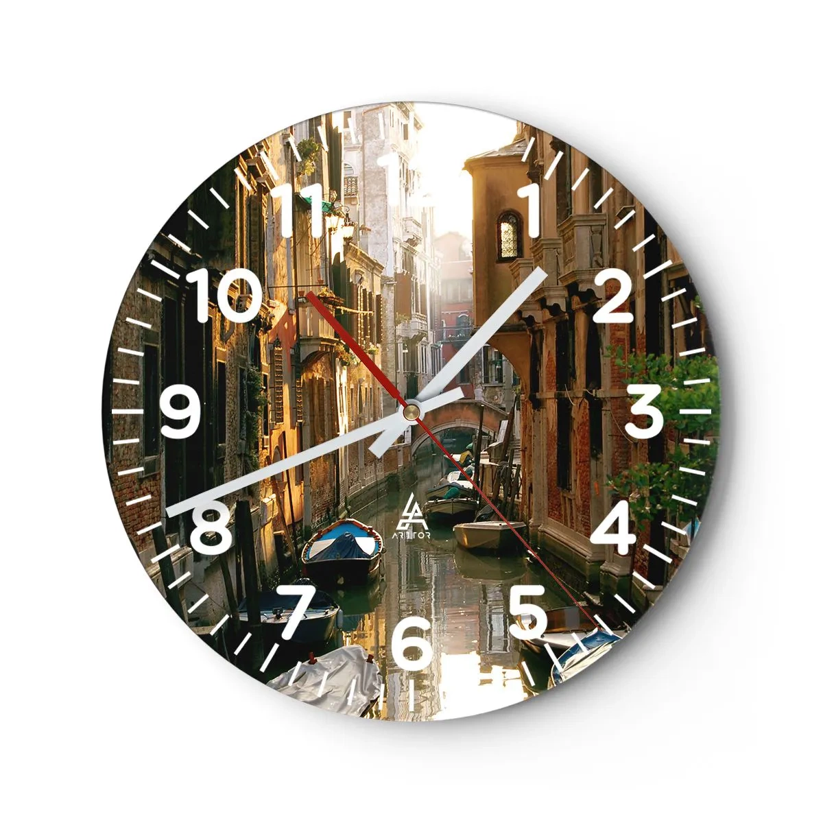 Orologio da parete - Orologio in Vetro - Un angolo di Venezia - 40x40 cm