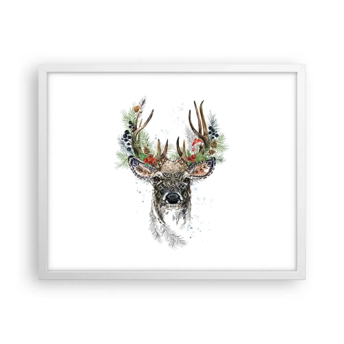 Poster in cornice bianca - Nell'abito della festa - 50x40 cm