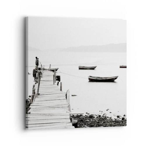 Quadro su tela - Stampe su Tela - Sull'acqua silenziosa e pura - 30x30 cm