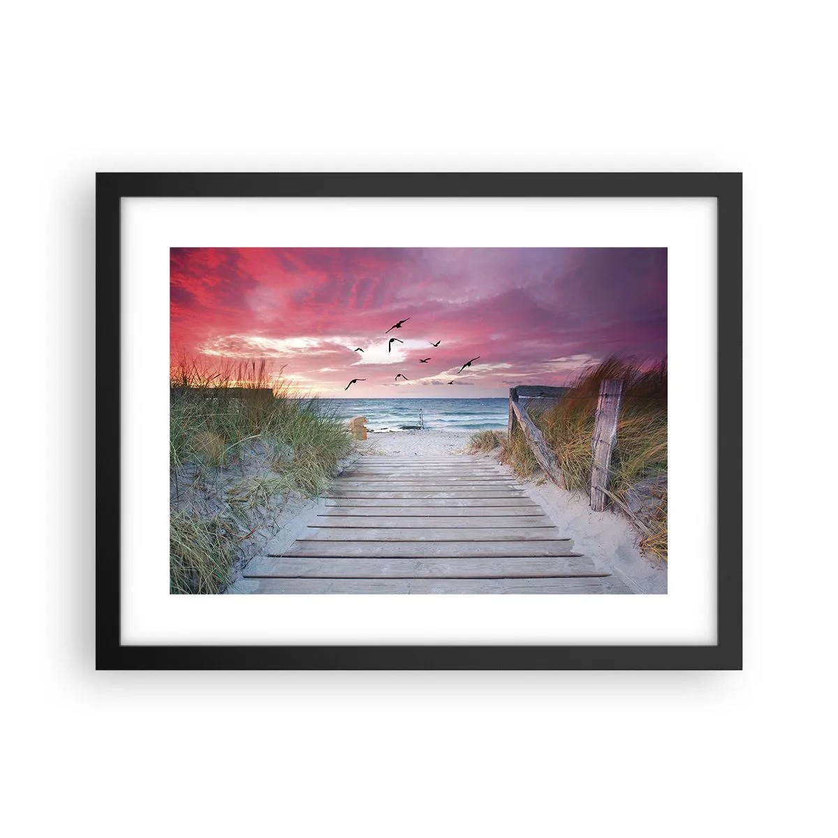 Poster in cornice nera - Impressioni baltiche - 40x30 cm
