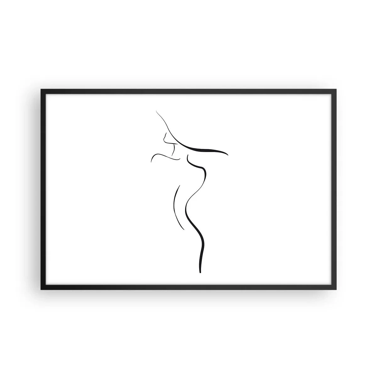 Poster in cornice nera - Inafferrabile come un'onda - 91x61 cm