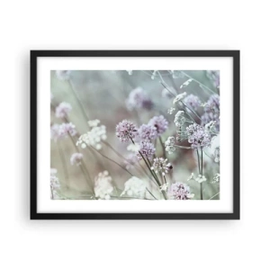 Poster in cornice nera - Le dolci filigrane delle erbe - 50x40 cm