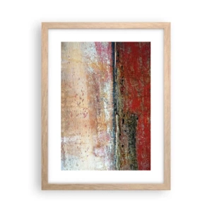 Poster in cornice rovere chiaro - Forse è il mare - 30x40 cm