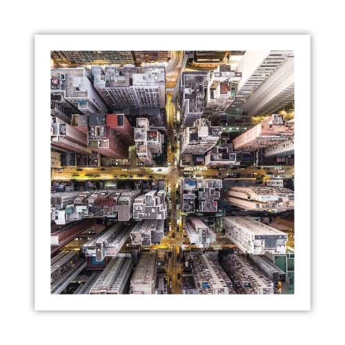 Poster - Saluti da Hong Kong - 60x60 cm