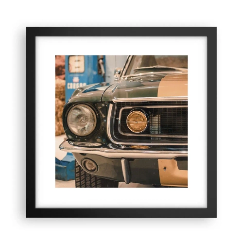 Poster in cornice nera - Incontro con la leggenda - 30x30 cm