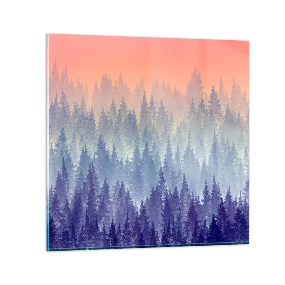 Quadro su vetro - Alto, più in alto, fino al cielo - 40x40 cm