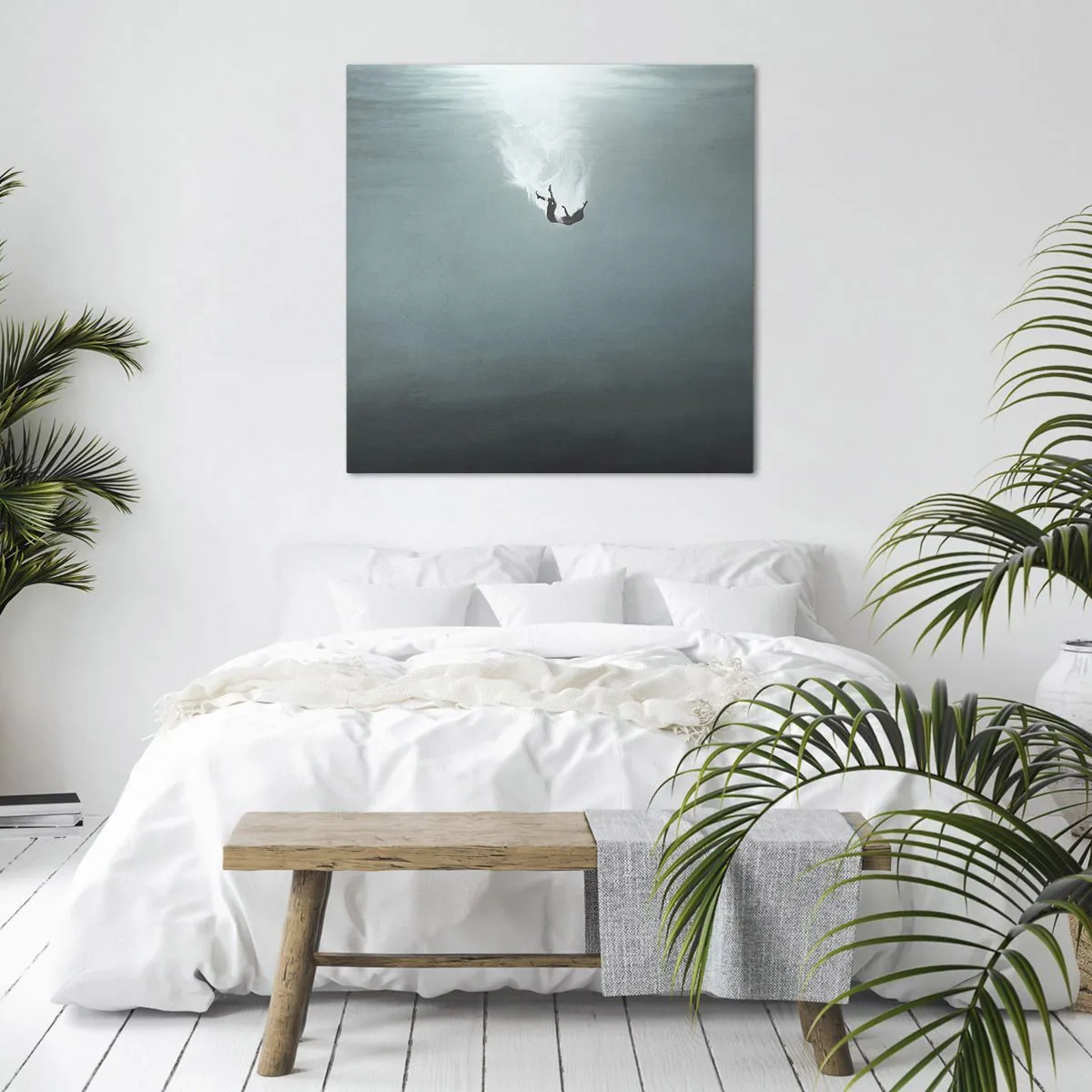 Quadro su tela - Stampe su Tela - Nell'abbraccio dell'oceano - 40x40 cm