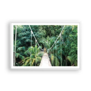 Poster in cornice bianca - Welcome to the jungle! - 91x61 cm