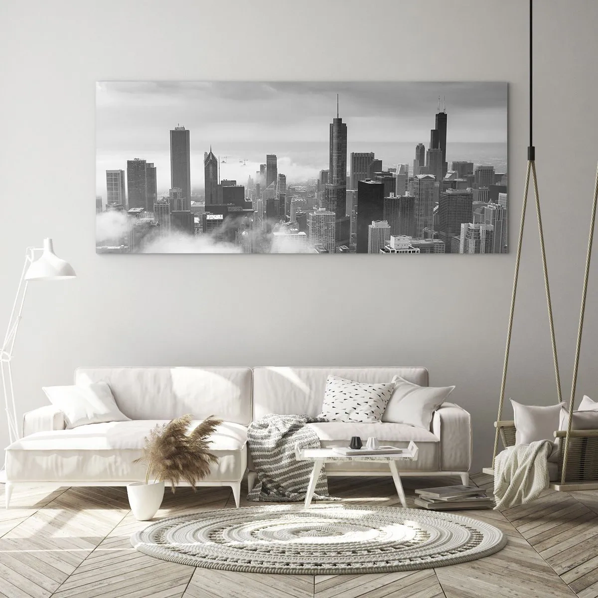 Quadro su vetro - Paesaggio americano - 100x40 cm